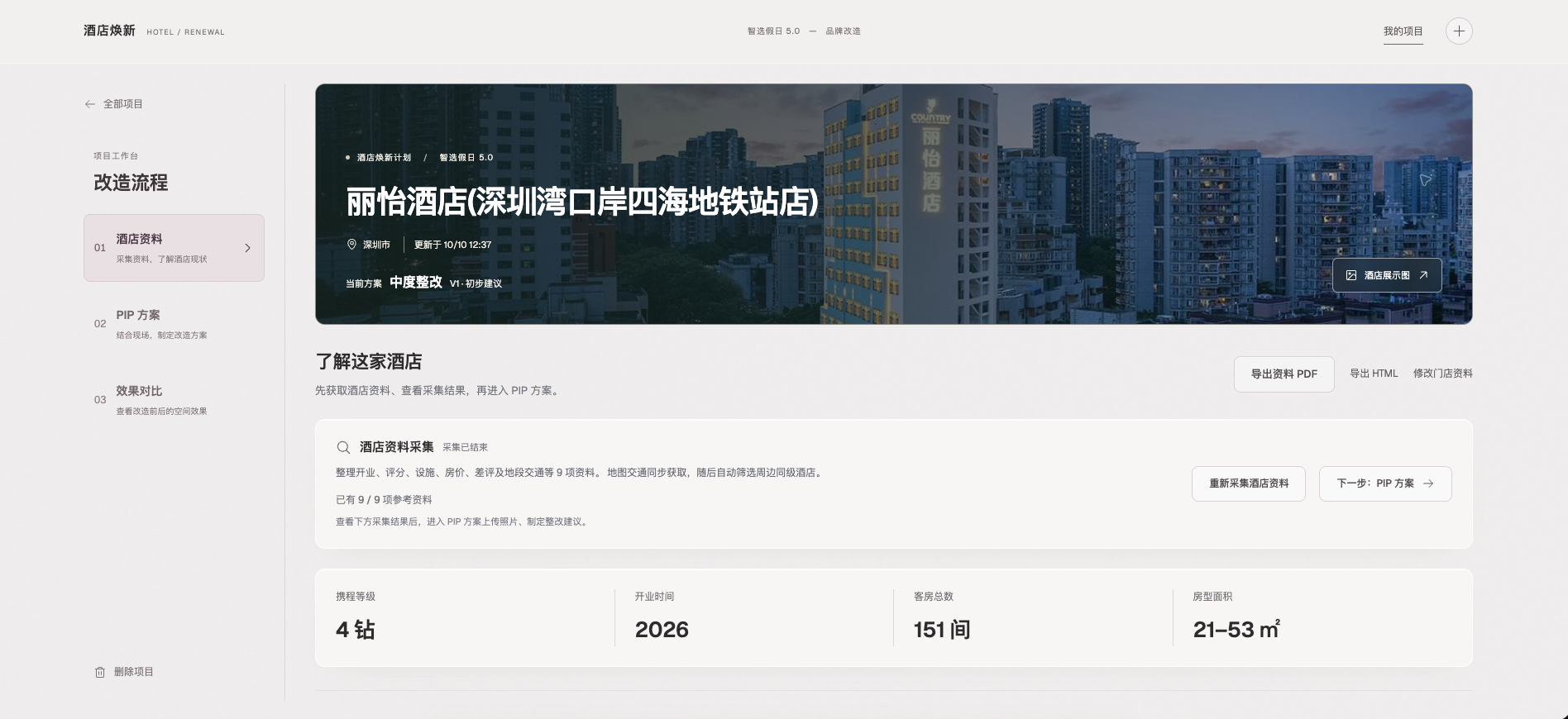 项目概览与采集状态